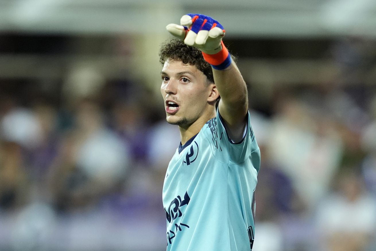 Armin Pecsi of Puskas Akademia FC gestures during the UEFA Europa Conference League Play-Off 1st leg match between Fiorentina and Puskas Academy at Stadio Artemio Franchi on August 22, 2024 in Florence, Italy.