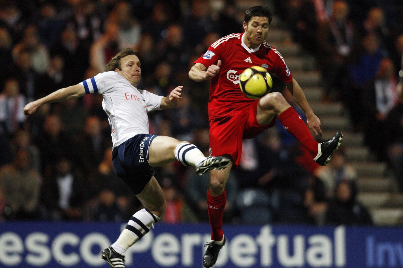 Liverpool’s Spanish midfielder Xabi Alon